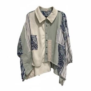 POL Multicolor Patchwork Shirt NWOT